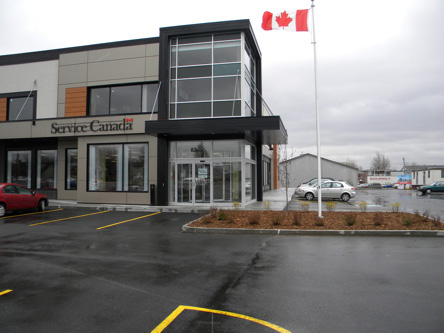 Photo de l'édifice du bureau Granby - Centre Service Canada situé au 82 rue Robinson Sud à Granby