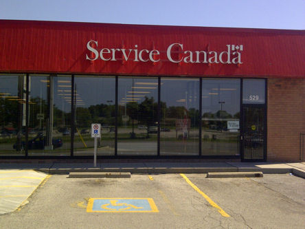 Building image of Sarnia Service Canada Centre at 529 Exmouth Street in Sarnia