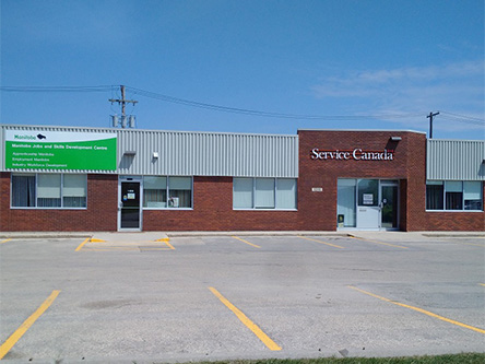 Photo de l'édifice du bureau Portage la Prairie - Centre Service Canada situé au 1016, avenue Saskatchewan Est à Portage la Prairie