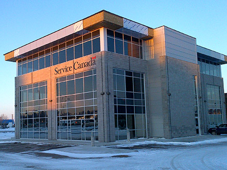 Photo de l'édifice du bureau Edmonton Westlink - Centre Service Canada situé au 16826, 107e Avenue à Edmonton