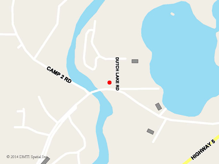 Map indicating the location of Clearwater Scheduled Outreach Site at 209 Dutch Lake Road in Clearwater