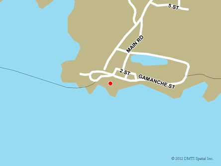 Map indicating the location of Fond-du-Lac Scheduled Outreach Site at   in Fond-du-Lac