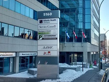 Photo de l'édifice du bureau Côte-des-Neiges - N.-D.-de-Grâce - Centre Service Canada situé au 5160, boulevard Décarie à Montréal