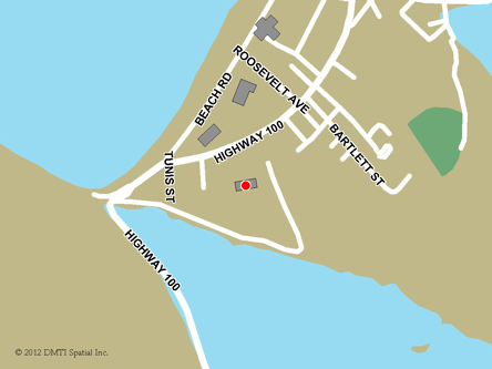 Map indicating the location of Placentia Service Canada Centre at 61 Blockhouse Road in Placentia