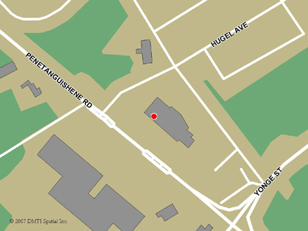 Carte routière indiquant l'emplaçement du bureau Midland - Centre Service Canada situé au 9225, autoroute 93 à Midland