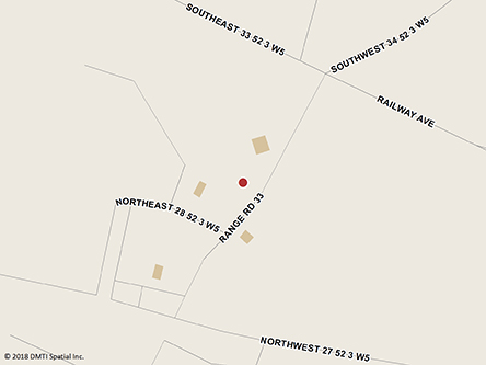 Map indicating the location of Paul First Nation Scheduled Outreach Site at 2885 Paul Band First Nation in Duffield