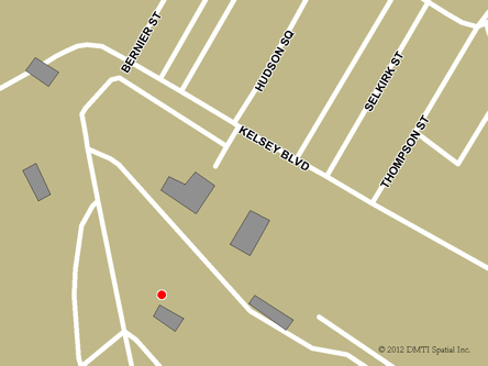 Map indicating the location of Churchill Scheduled Outreach Site at 1 Mantayo Seepee Meskanow Street in Churchill