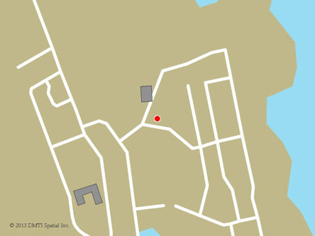 Carte routière indiquant l'emplaçement du bureau Coral Harbour - site de services mobiles réguliers  situé au Hamlet of Coral Harbour à Coral Harbour